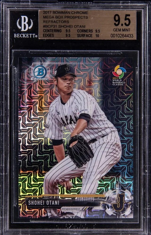 2017 Bowman Chrome Mega Box Shohei Ohtani Prospects Refractor #BCP31 card image
