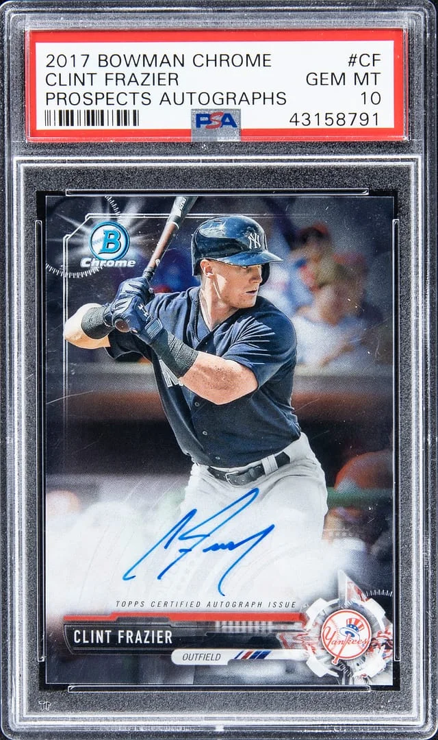 2017 Bowman Chrome Prospects Clint Frazier Autograph #CPA-CF card image