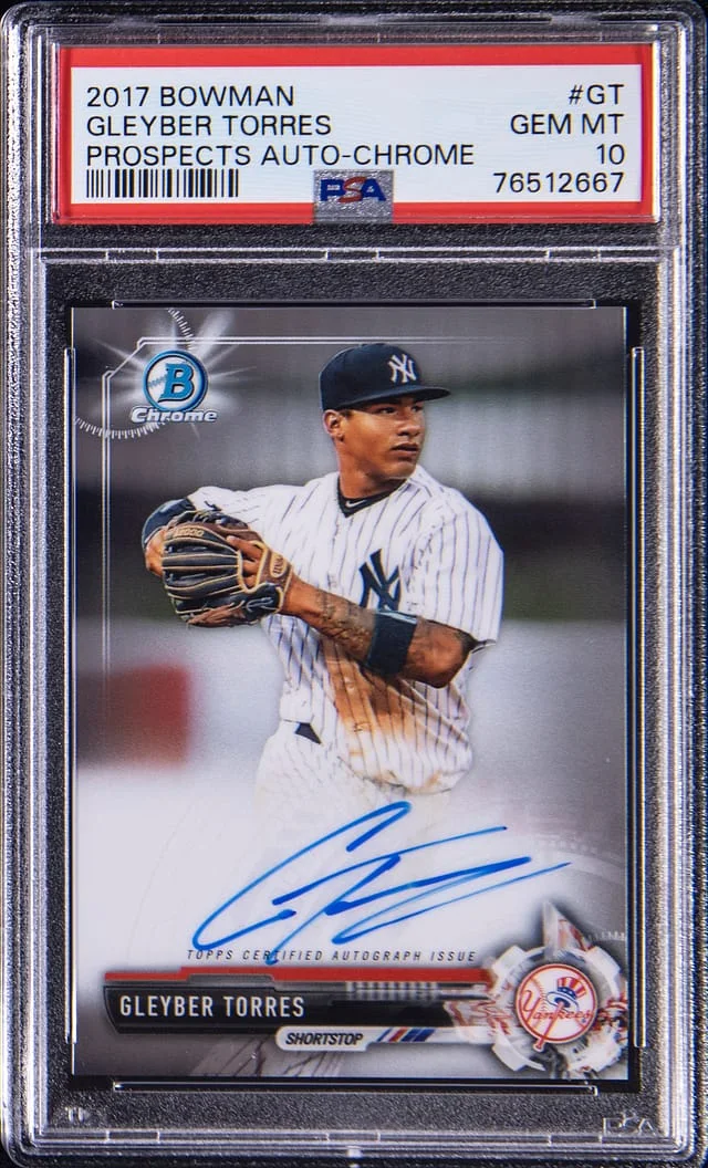 2017 Bowman Chrome Prospects Gleyber Torres Autograph #CPA-GT card image