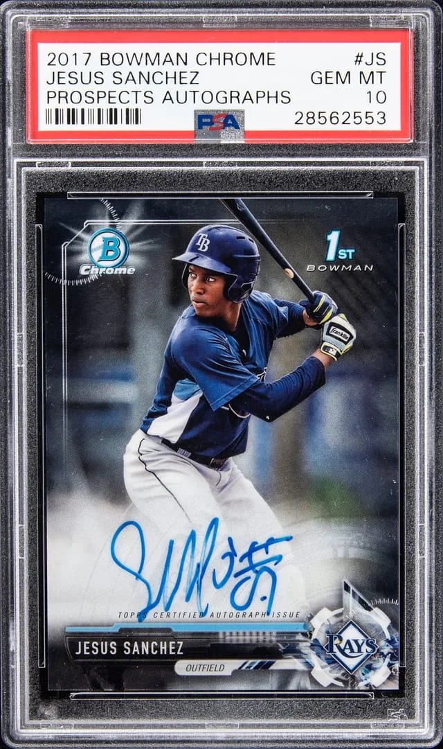2017 Bowman Chrome Prospects Jesus Sanchez #CPA-JS card image