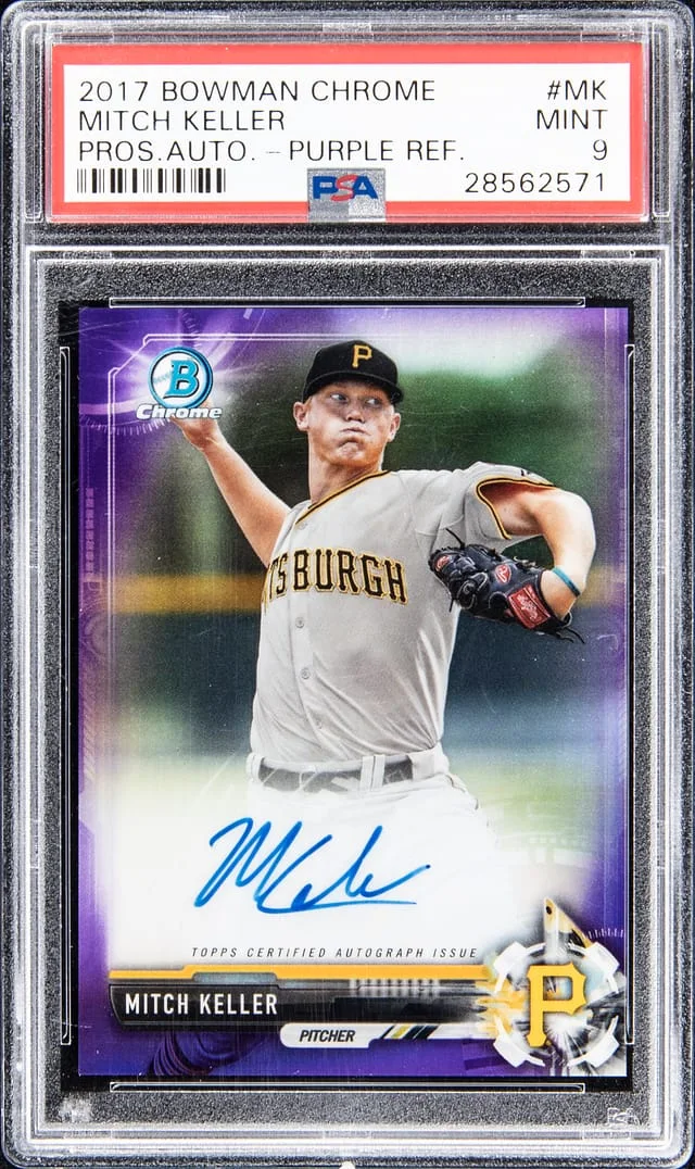 2017 Bowman Chrome Prospects Mitch Keller Autograph #CPA-MK card image