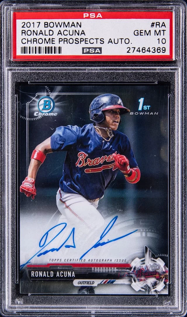 2017 Bowman Chrome Prospects Ronald Acuna Auto #CPA-RA card image
