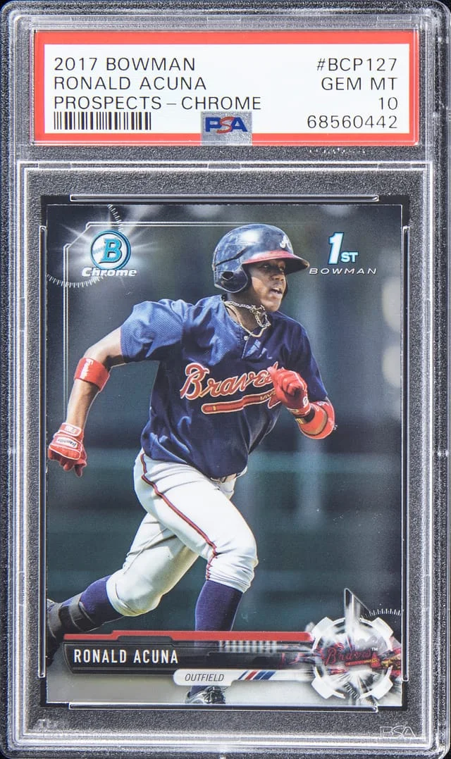 2017 Bowman Chrome Ronald Acuna Prospect #BCP-127 card image