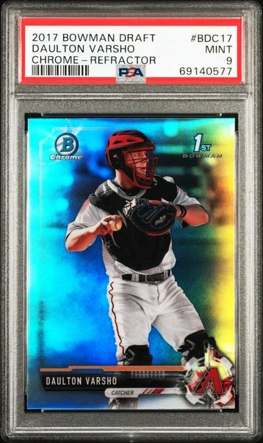 2017 Bowman Draft Daulton Varsho Chrome Refractor #BDC-17 card image