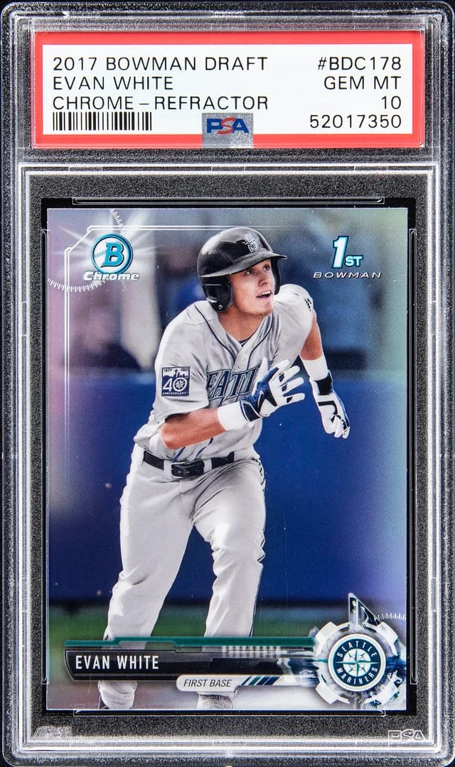 2017 Bowman Draft Evan Chrome Refractor #BDC-178 card image