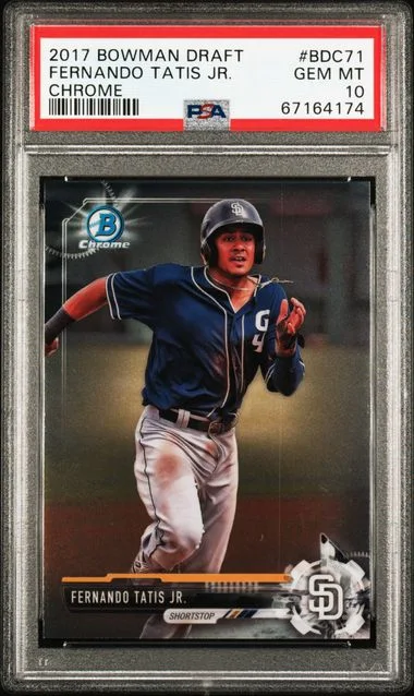 2017 Bowman Draft Fernando Tatis Jr. Chrome Refractor #BDC-71 card image