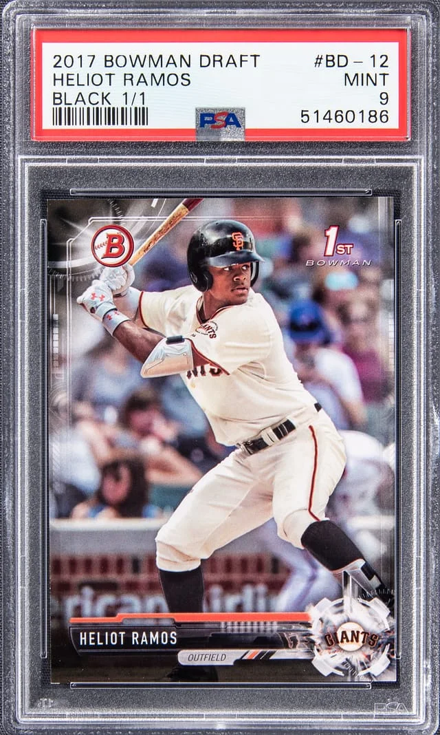 2017 Bowman Draft Heliot Ramos Black #BD-12 card image