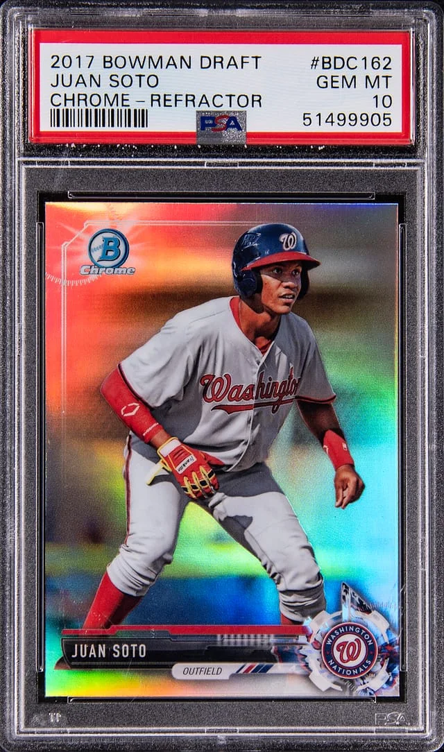 2017 Bowman Draft Juan Soto Chrome Refractor #BDC-162 card image