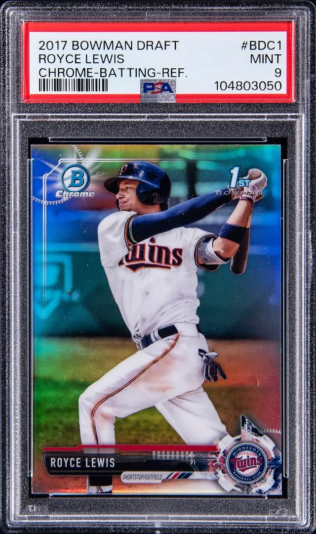 2017 Bowman Draft Royce Lewis Chrome Batting Refractor #BDC-1 card image