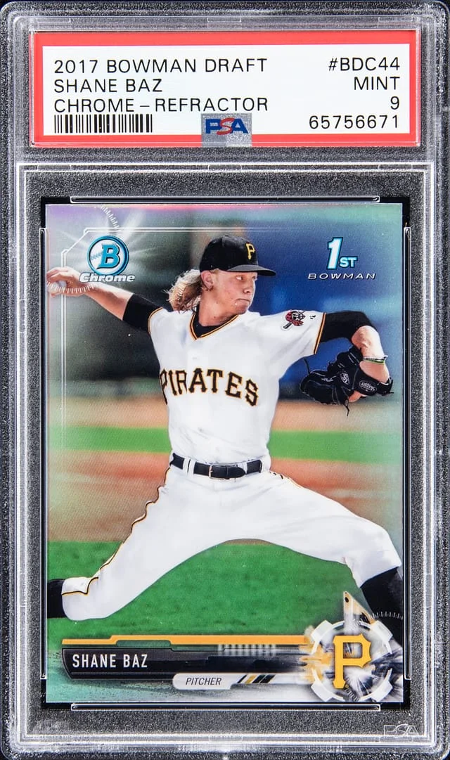 2017 Bowman Draft Shane Baz Chrome Refractor #BDC-44 card image