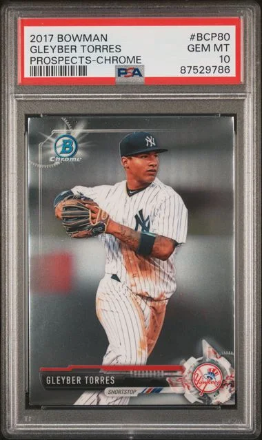 2017 Bowman Gleyber Torres Prospects Chrome #BCP80 card image