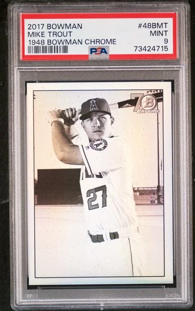 2017 Bowman Mike Trout 1948 Bowman Chrome #48Bmt card image