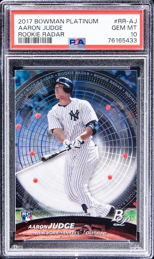 2017 Bowman Platinum Aaron Judge Radar #RR-AJ card image