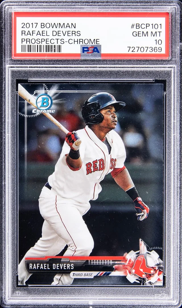 2017 Bowman Rafael Devers Prospects Chrome #BCP101 card image