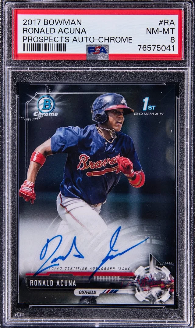 2017 Bowman Ronald Acuna Prospects Chrome #CPA-RA card image