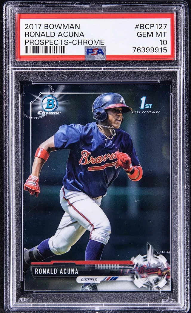 2017 Bowman Ronald Acuna Jr. Prospects Chrome #BCP127 card image
