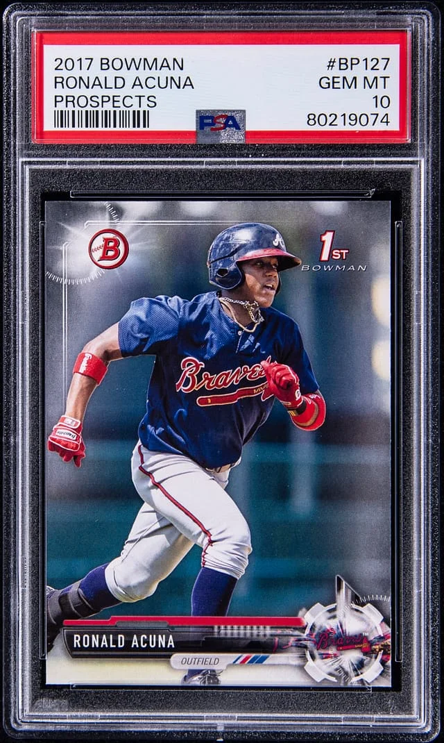 2017 Bowman Ronald Acuna Jr. Prospects #BP127 card image