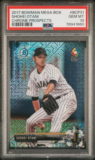 2017 Bowman Shohei Otani Mega Box Chrome Prospects #BCP31 card image