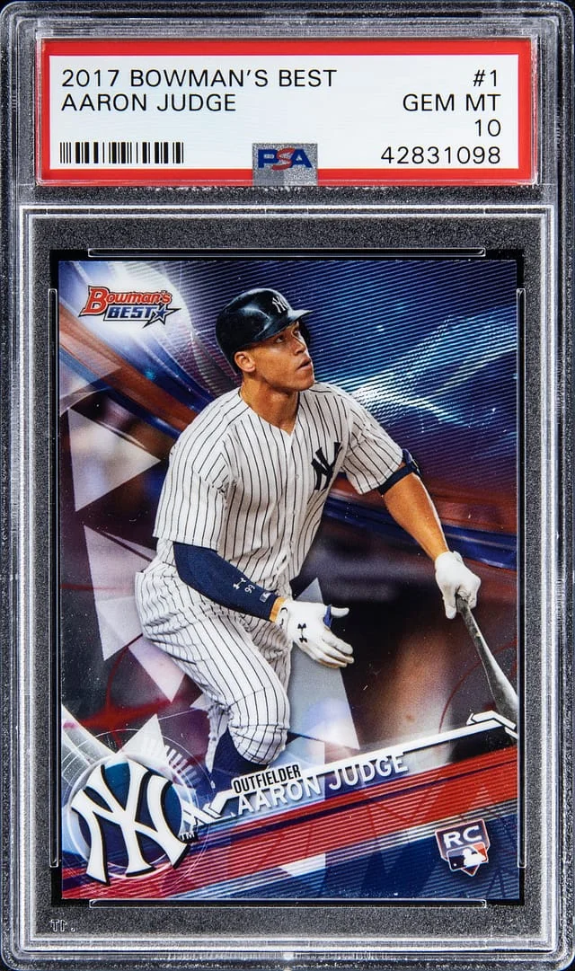 2017 Bowman's Best Aaron Judge #1 card image