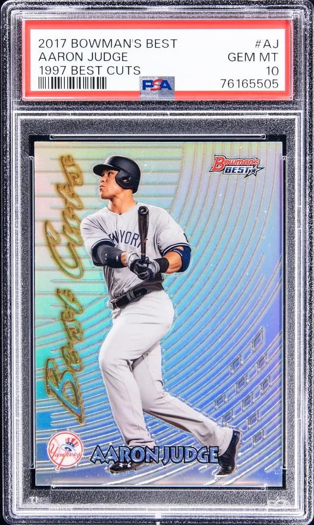 2017 Bowman's Best Aaron Judge 1997 Best Cuts #AJ card image