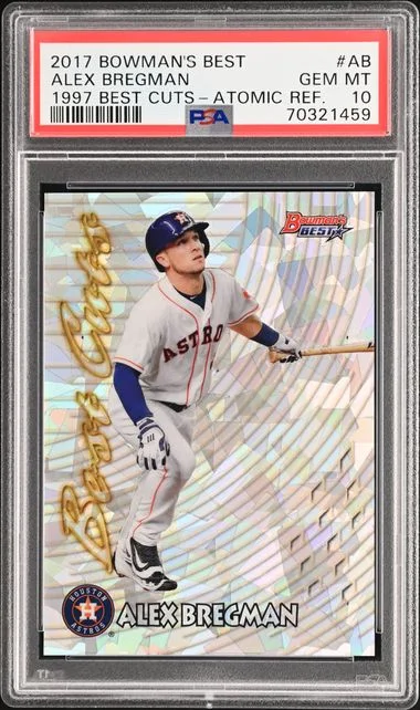 2017 Bowman's Best Alex Bregman 1997 Best Cuts Atomic Refractor #97BC-AB card image