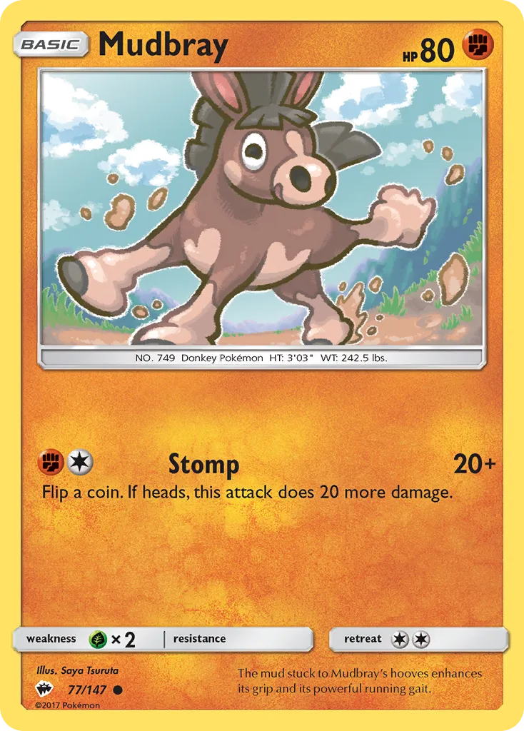 2017 Burning Shadows Mudbray Common #077/147 Common card image