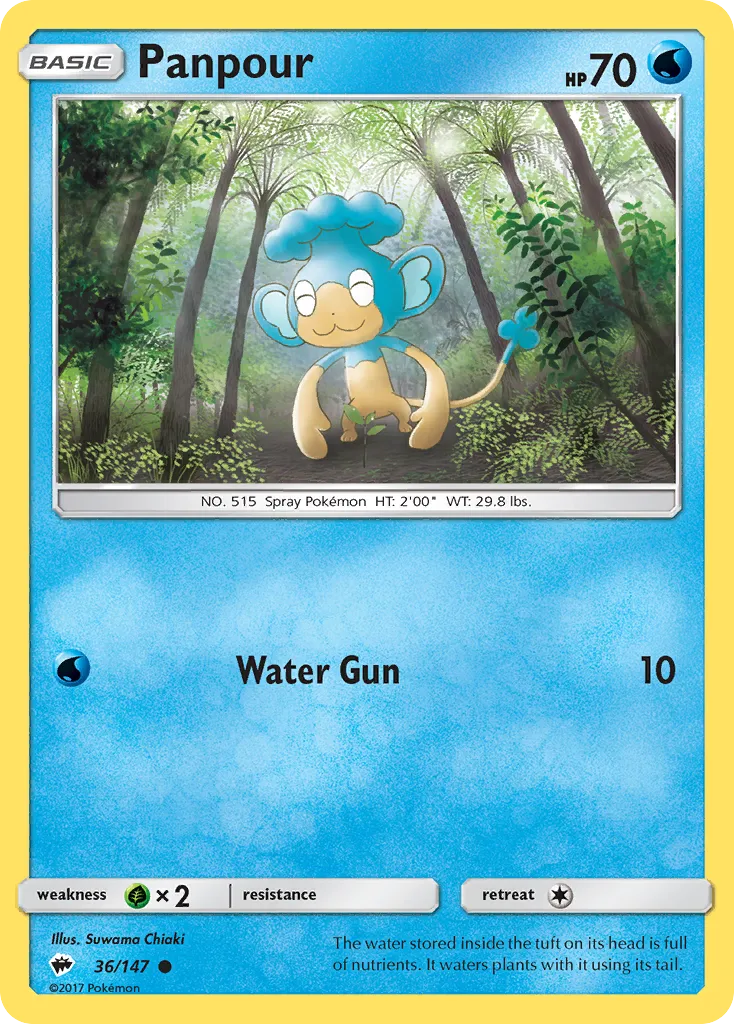 2017 Burning Shadows Panpour Common #036/147 Common card image