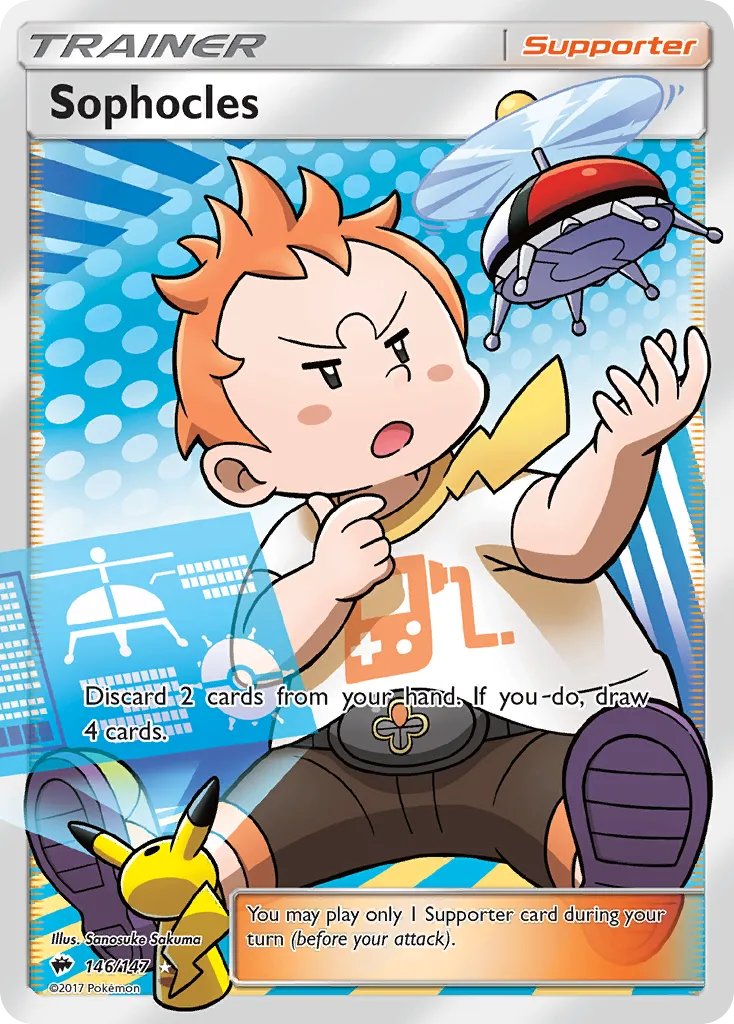 2017 Burning Shadows Sophocles Uncommon #123/147 Uncommon card image