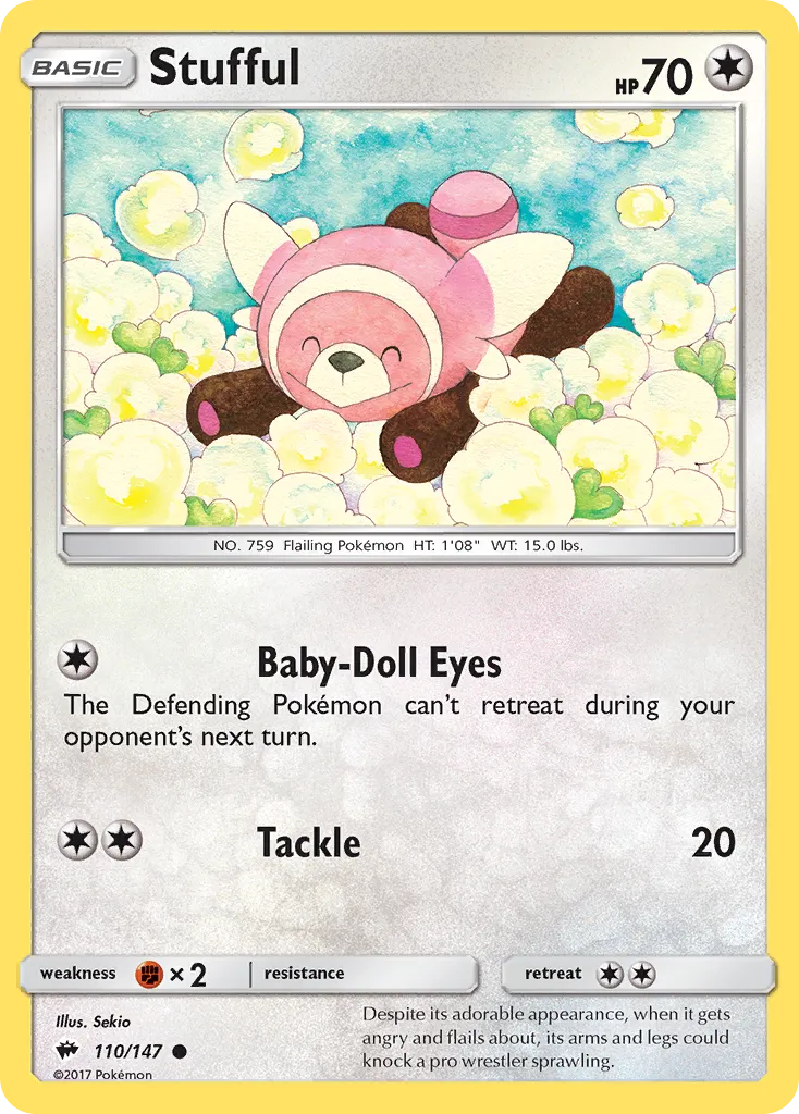 2017 Burning Shadows Stufful Common #110/147 Common card image