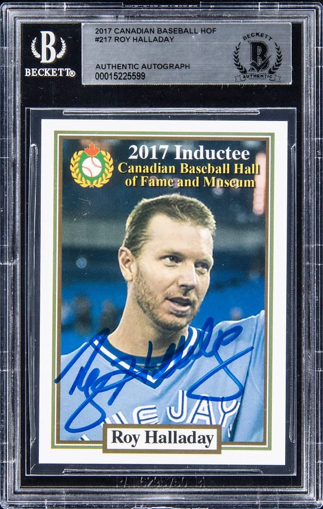 2017 Canadian Baseball Hall of Fame Museum Roy Halladay #217 card image