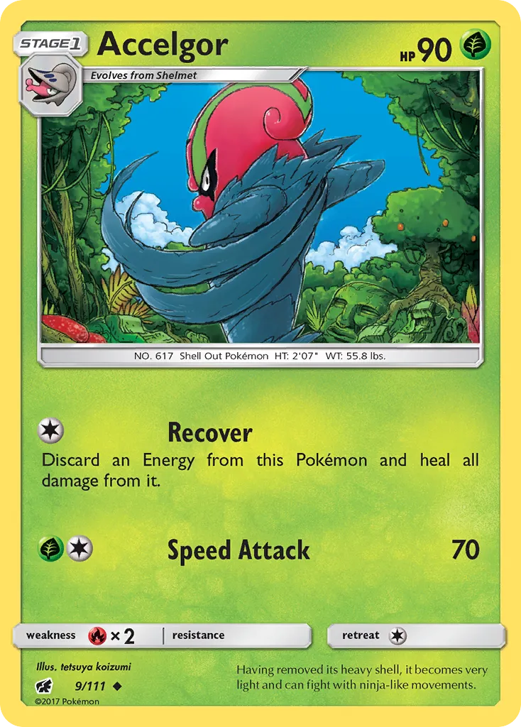 2017 Crimson Invasion Accelgor Uncommon #009/111 Uncommon card image