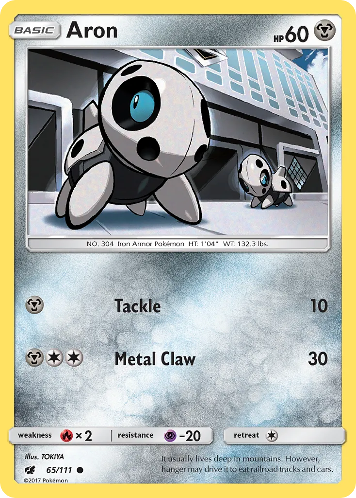 2017 Crimson Invasion Aron #065/111 Common card image