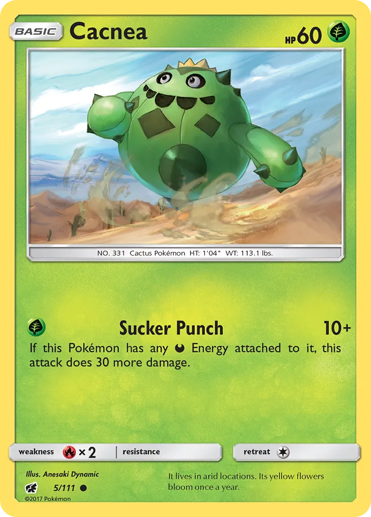 2017 Crimson Invasion Cacnea Common #005/111 Common card image