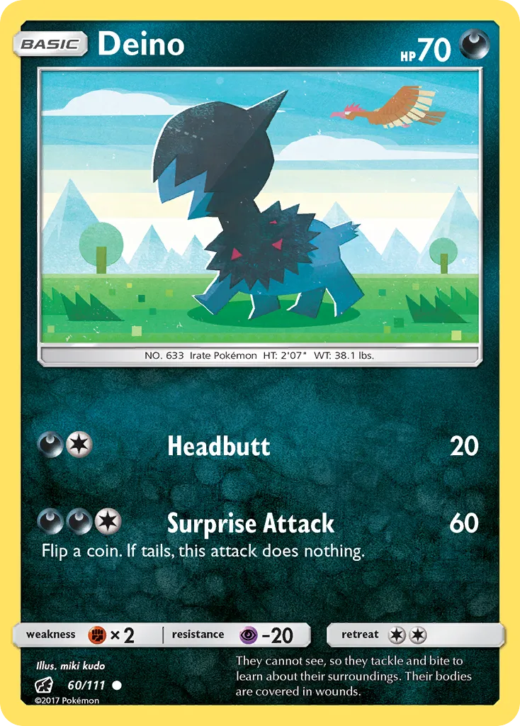 2017 Crimson Invasion Deino #060/111 Common card image