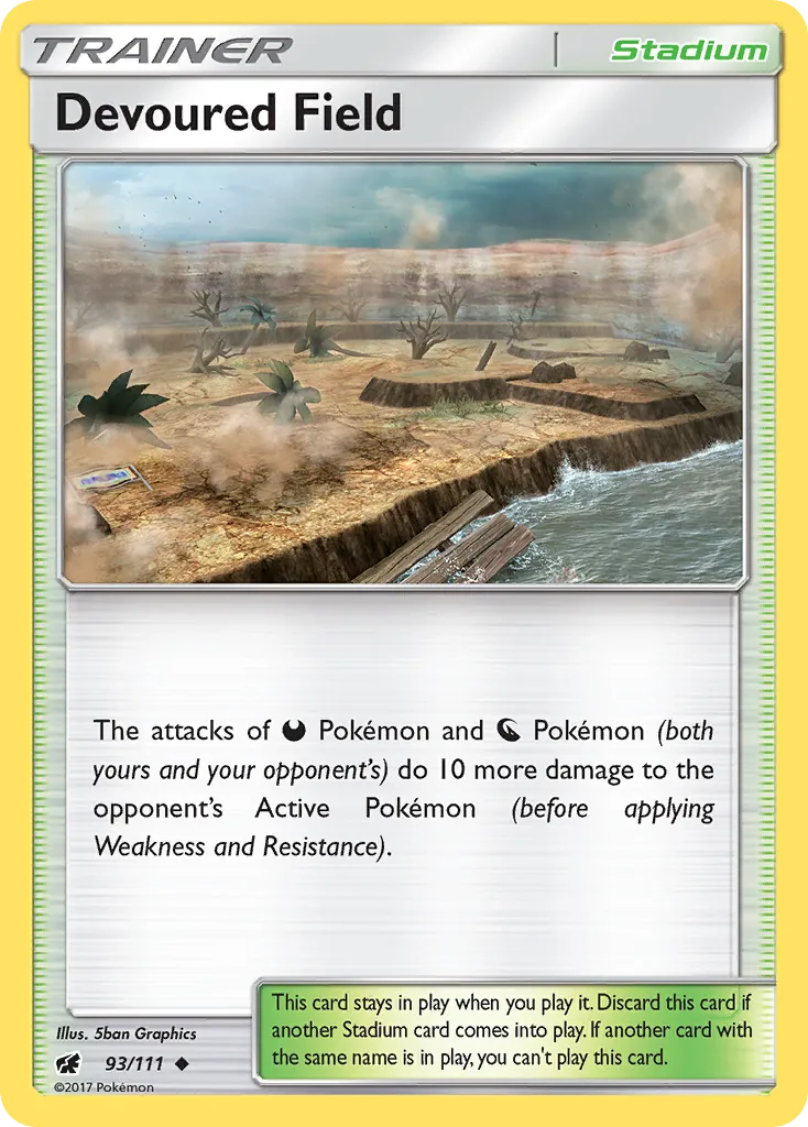 2017 Crimson Invasion Devoured Field Uncommon #093/111 Uncommon card image