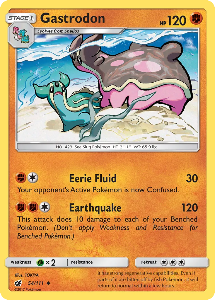 2017 Crimson Invasion Gastrodon #054/111 Uncommon card image