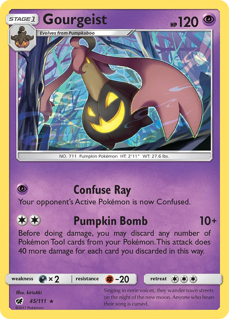 2017 Crimson Invasion Gourgeist #045/111 Rare card image