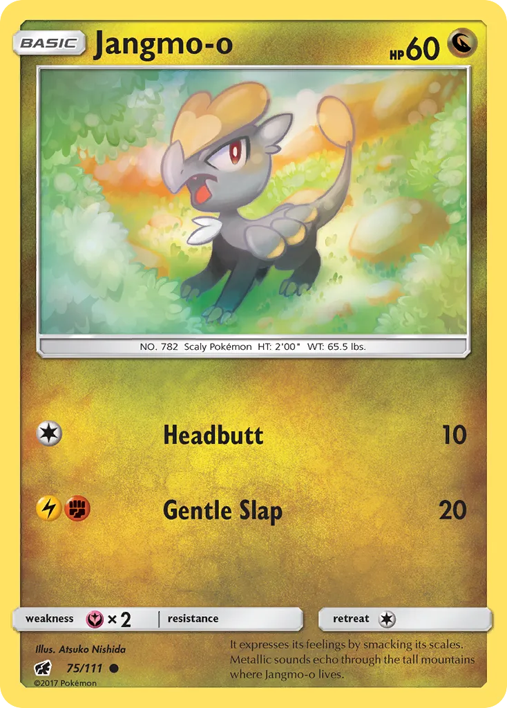 2017 Crimson Invasion Jangmo-o Common #075/111 Common card image