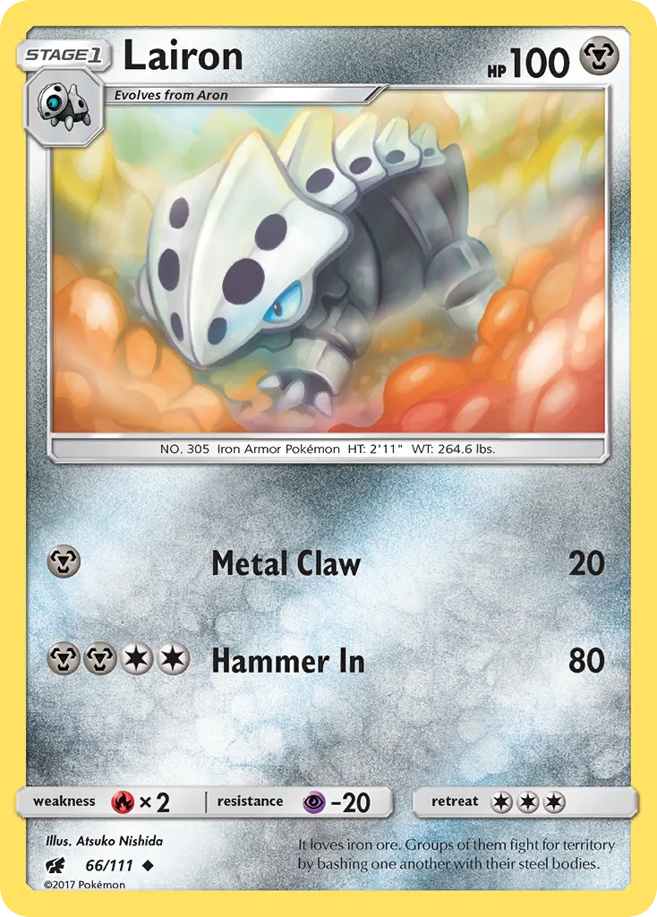 2017 Crimson Invasion Lairon #066/111 Uncommon card image