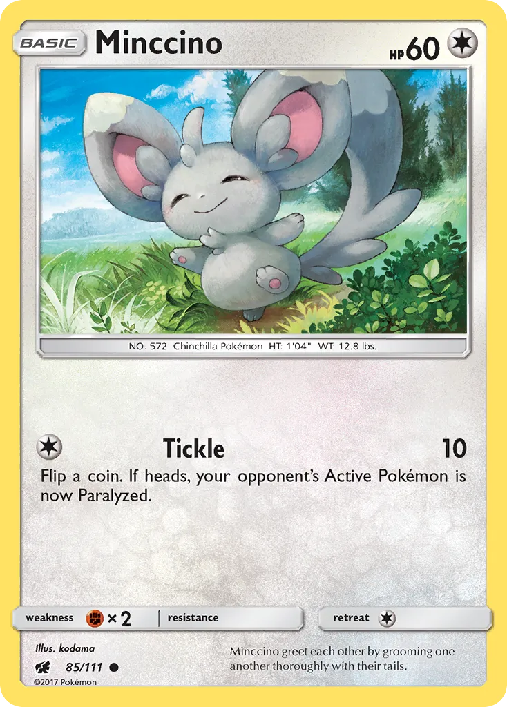 2017 Crimson Invasion Minccino #085/111 Common card image