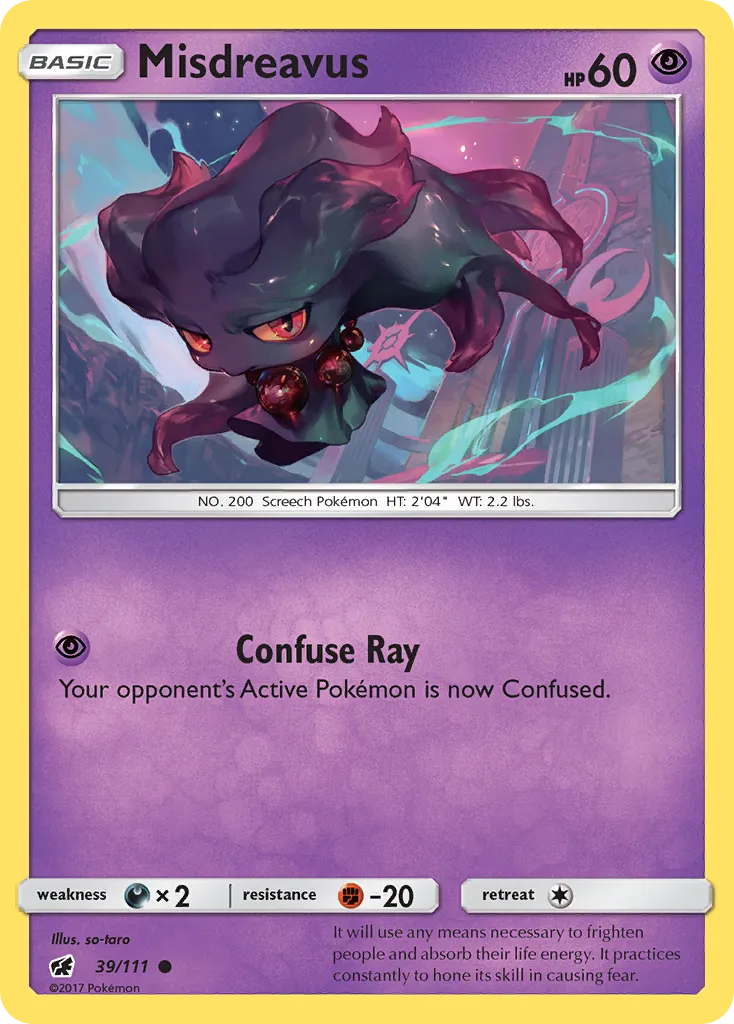 2017 Crimson Invasion Misdreavus #039/111 Common card image