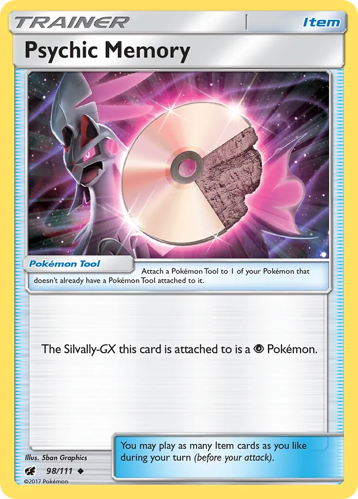 2017 Crimson Invasion Psychic Memory #098/111 Uncommon card image