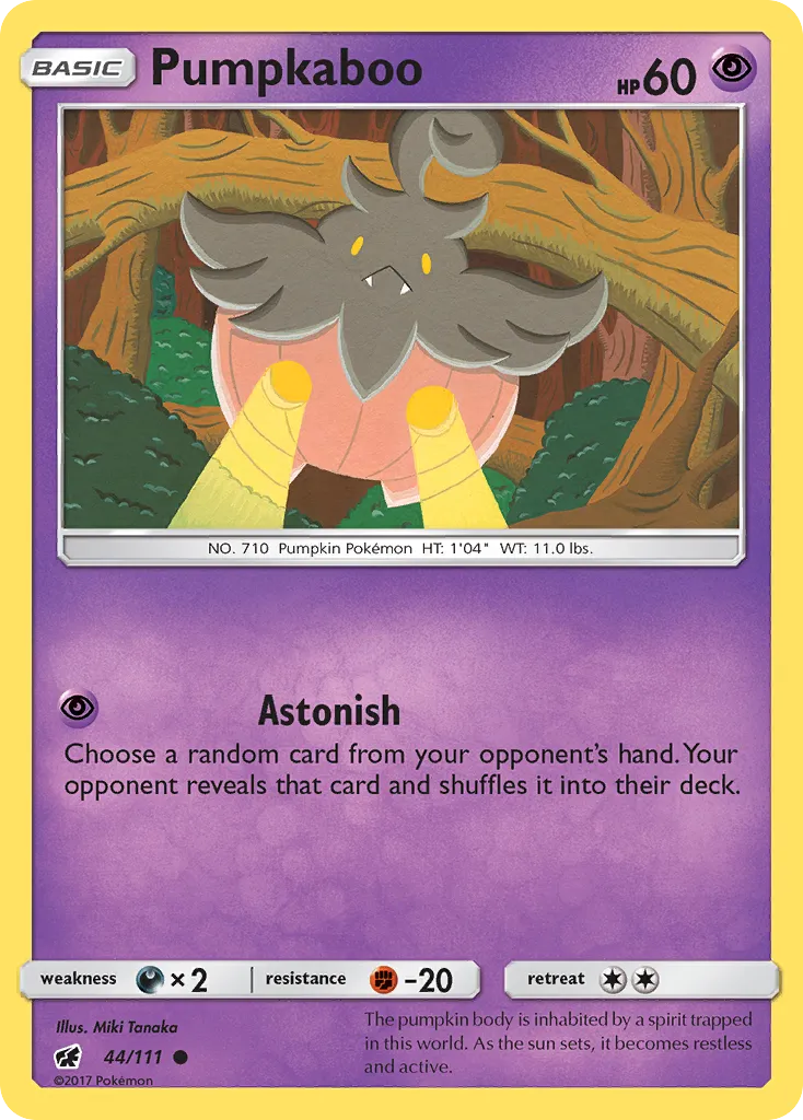 2017 Crimson Invasion Pumpkaboo Common #044/111 Common card image