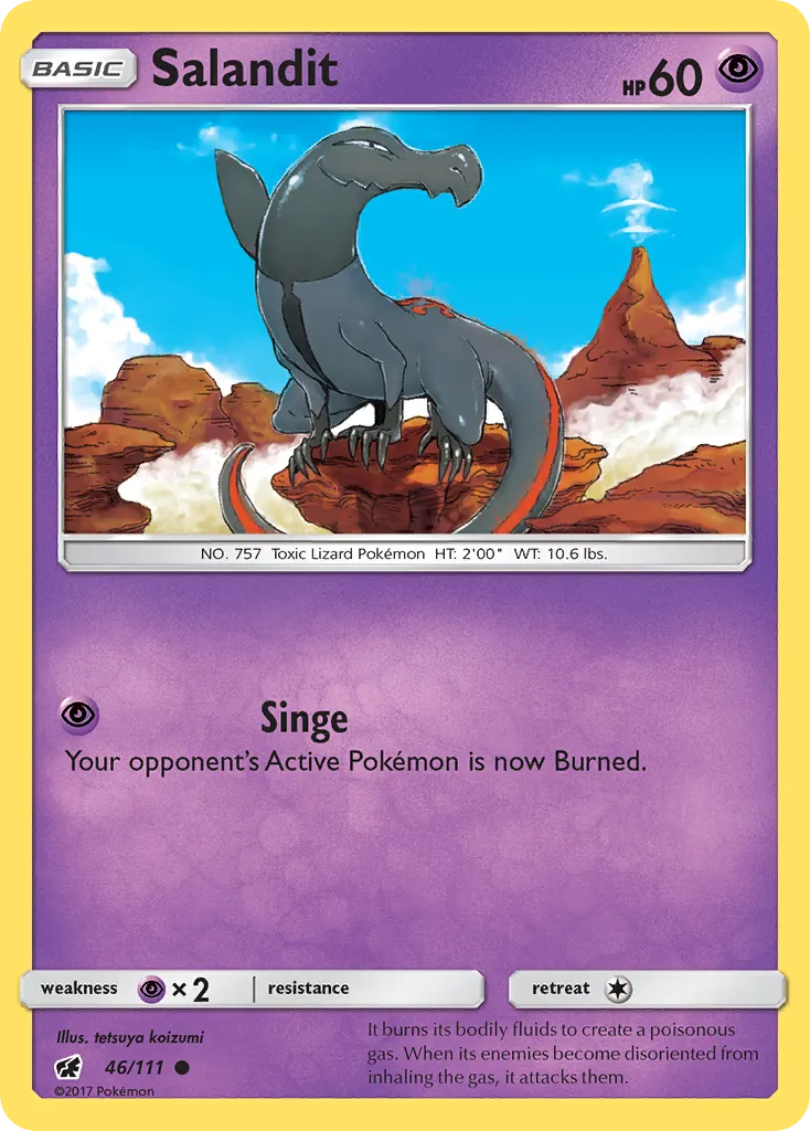 2017 Crimson Invasion Salandit #046/111 Common card image