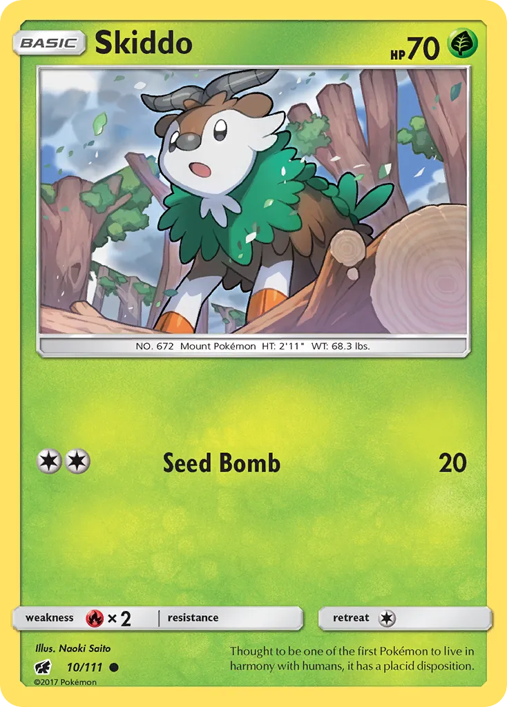 2017 Crimson Invasion Skiddo Common #010/111 Common card image