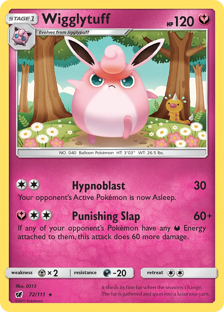 2017 Crimson Invasion Wigglytuff #072/111 Rare card image