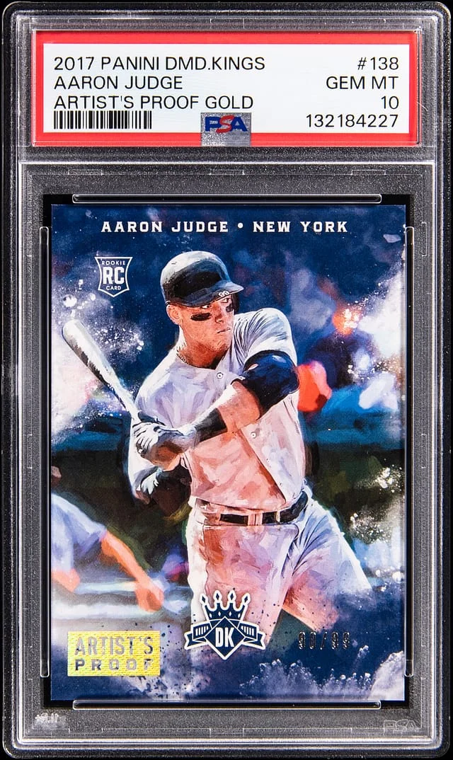 2017 Donruss Diamond Kings Aaron Judge Artist's Proof Gold #138 card image