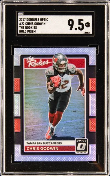 2017 Donruss Optic Chris Godwin The Rookies Holo Prizm #22 card image
