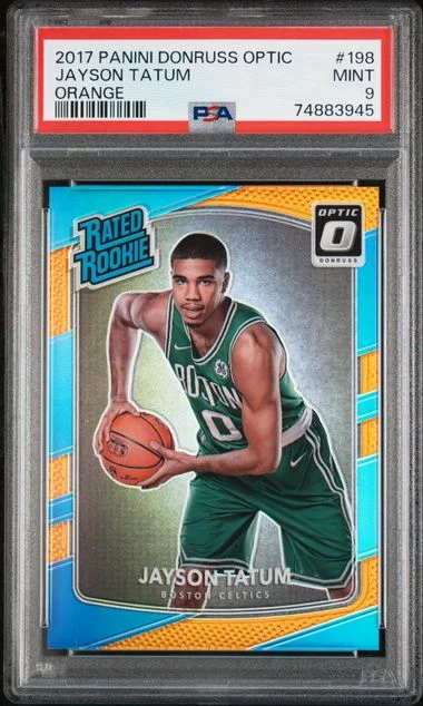 2017 Donruss Optic Jayson Tatum Orange #198 card image