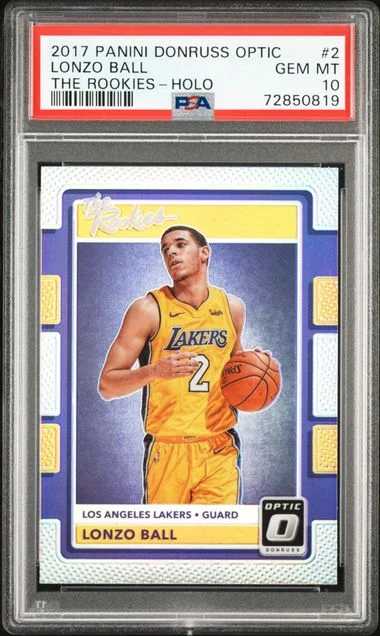 2017 Donruss Optic Lonzo Ball The Rookies Holo #2 card image
